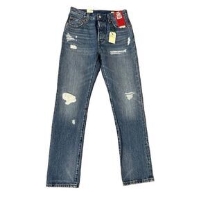 NEW Levi’s 501 Selvedge Straight Leg Jeans High Rise 150 Anniversary Size 28x32